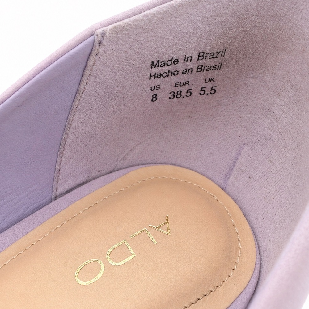 ALDO Lavender Pointed Toe Stiletto Heels | Size 8 (EU 38.5) | Classic Pumps - Picture 6 of 6
